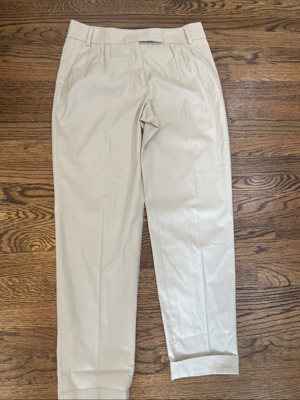 Akris Punto Women's Pleated Chinos in Cream